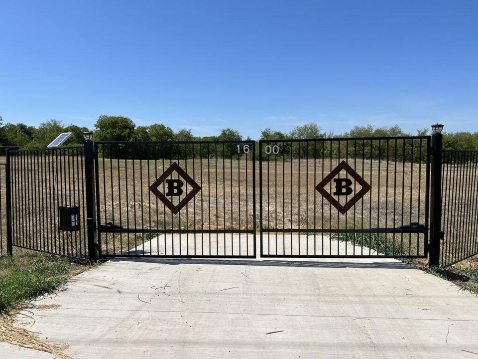 Dual swing gates with a LiftMaster operator