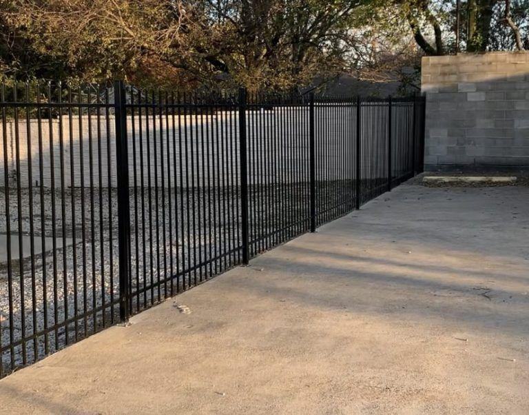 Wrought iron fence installed in Cedar Hill, TX