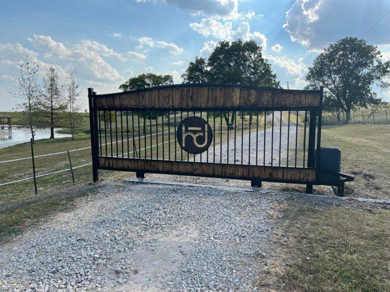 Slide gate with LiftMaster RSL opener in Ennis, TX