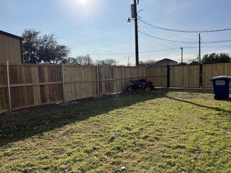 Treated pine privacy fence in Ovilla, TX